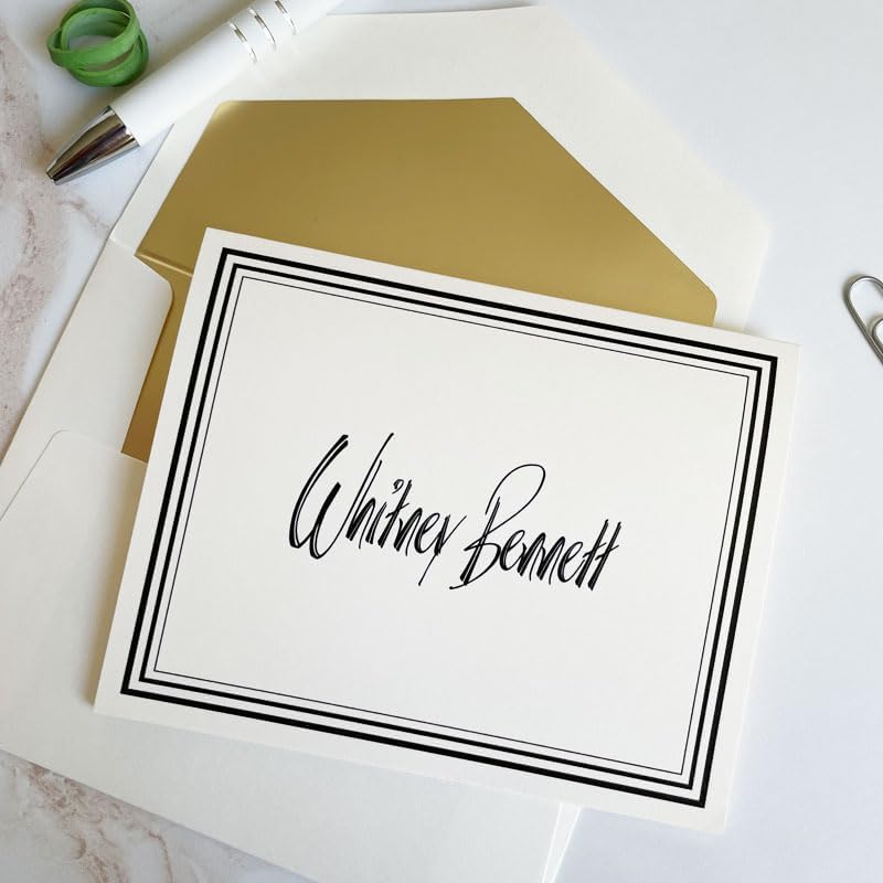 Miniatura 2 de Colony - Notas plegables personalizadas, papelería de tinta elevada