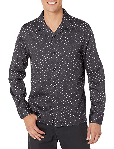 John Varvatos Men's Charlie Long Sleeve Camp Collar