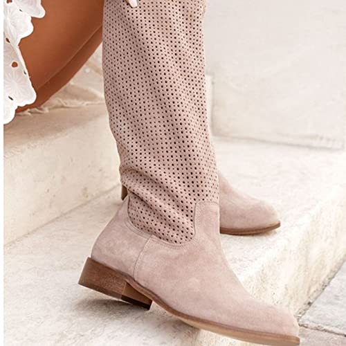 Bottes d'hiver pour femme avec talon bas pour marcher sans douleur