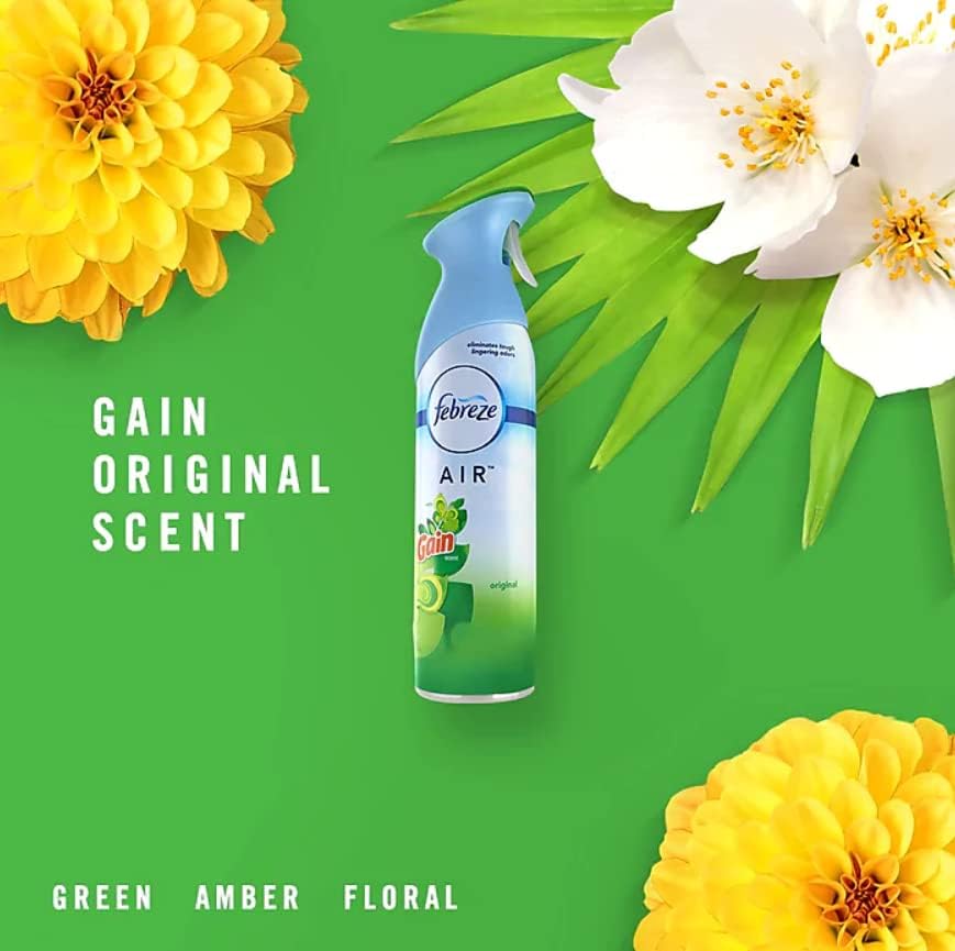Miniatura 2 de Febreze Ambientador y espray eliminador de olores uno de cada uno de Linen & Sky, Original, Hawaiian Aloha y aromas frescos. 8.82 oz u 8.8 oz cada