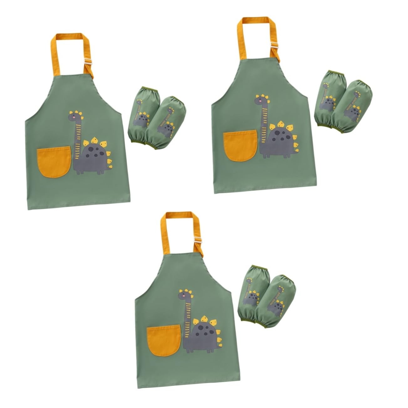 UPKOCH 3sets Grembiuli Impermeabili Per Design Cartoon Grembiule Per Anni Include Per e Facile
