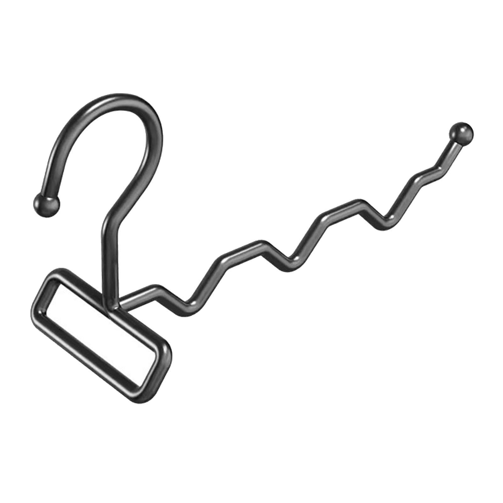 Portable Travel Clothes Hanger Sturdy Multifunction Garment Racks Coat Hanger for Home Bedroom Black 23x15cm