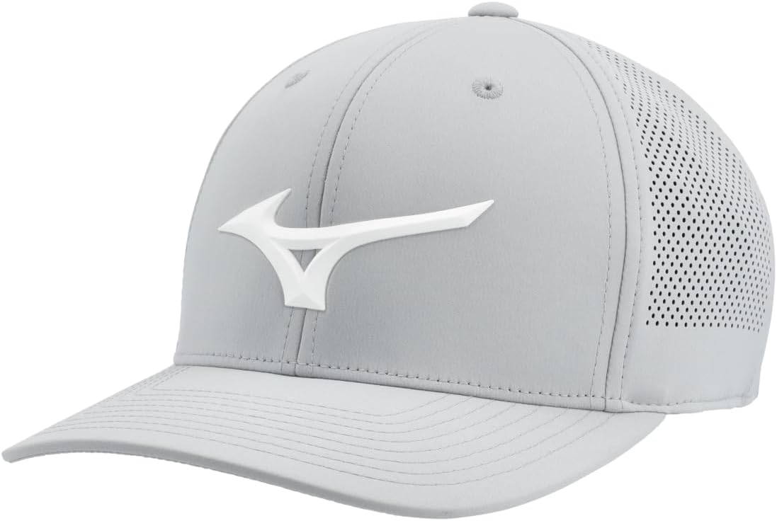 Mizuno Tour Vent Adjustable Golf Hat - Lightweight Breathable Unisex Cap with Stain Block Tech