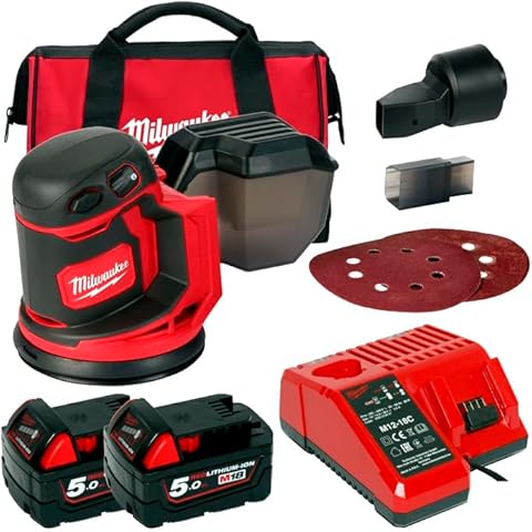 Milwaukee M18BOS125-502B Cordless Orbital Sander Cover
