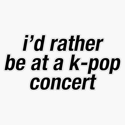 LAD Studio Kpop Concierto Meme Pegatina Vinilo Parachoques Pegatina Impermeable 5"