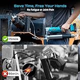 Seesii Innovative 2-in-1 Grease Gun: High-Efficiency 5.3 oz/min 12,000 PSI Electric Grease Gun Kit with 2 * 2.0Ah Batteries and Charger, Easy-to-Use for Farmers, Equipment Operators & Owners - Image 7