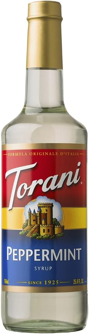Torani Peppermint Syrup 750ml Pet Plastic Bottle