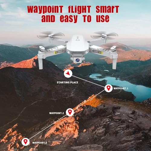 Miniatura 5 de Obest Drones Con Cámara 4k Niños Adultos Principiantes, Dual Cámara Posicionamiento De Flujo Óptico, 2 Batería, Vuelo Trayectoria, Modo Sin Cabeza, Despegue Aterrizaje Con Un Toque, Foto De Gestos