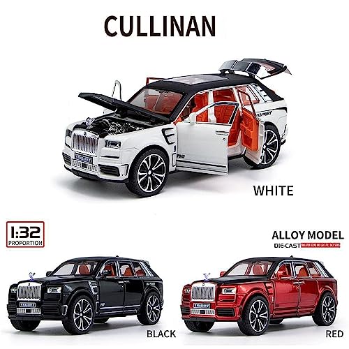 Image of 1:32 Masory Toy Car Diecast Metal Cullinan Model Car - Pullback Toy with Light & Sound for Kids 2+ Years (Multicolor, 132 Masori-BLK)