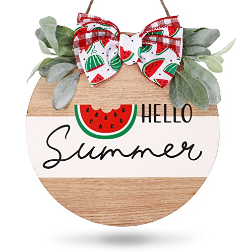 Whaline Hello Summer Wooden Hanging Sign