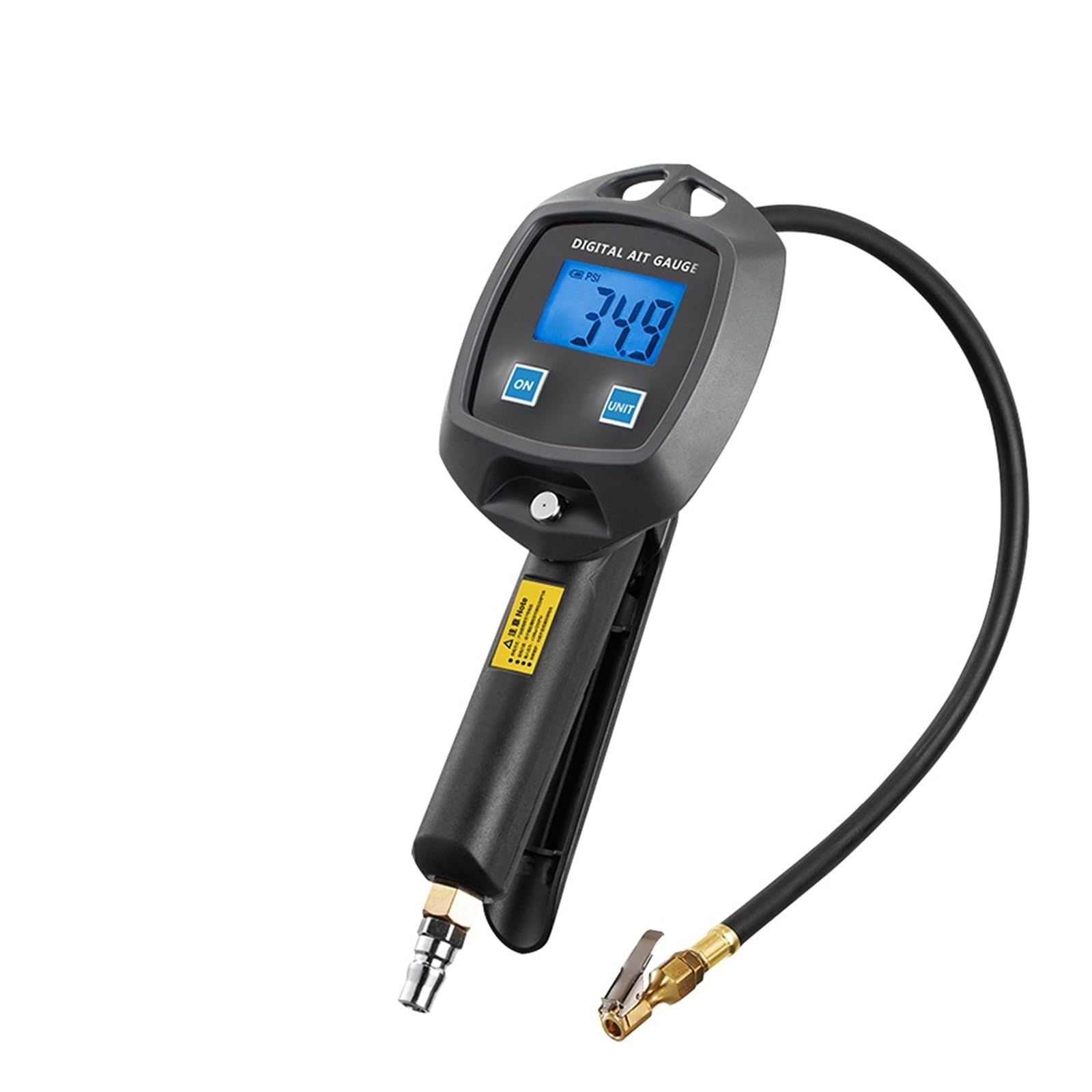 Manometro for pneumatici Display digitale Monitoraggio ad alta precisione Pistola for gonfiaggio Manometro for pneumatici for auto con tubo di gonfiaggio universale Facile Da Usare