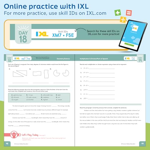 Summer Bridge Activities 8th Grade to 9th Grade Workbooks All Subjects, Math, Language Arts, Science, Social Studies, Fitness, Eighth Grade & Ninth Grade Workbook With Flash Cards, eBooks & More - Image 6