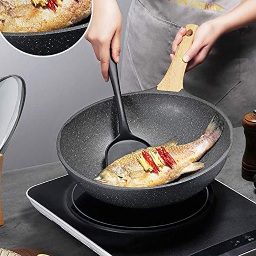 Amazon.co.jp: アルミフライパン 中華鍋 ノンスティックパン 無煙中華