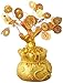 Produktbild GMMH Feng Shui Glücksbaum 17 cm Geldbaum Bonsai Pfennigbaum Handarbeit Stein Gold