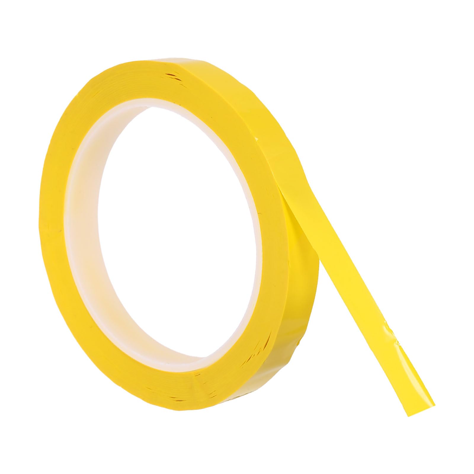 PATIKIL Whiteboard Tape 12mm x 66m, Thin Dry Erase Self Adhesive Chart Line Tape for Graphic Chart Marking DIY Art, Dark Yellow