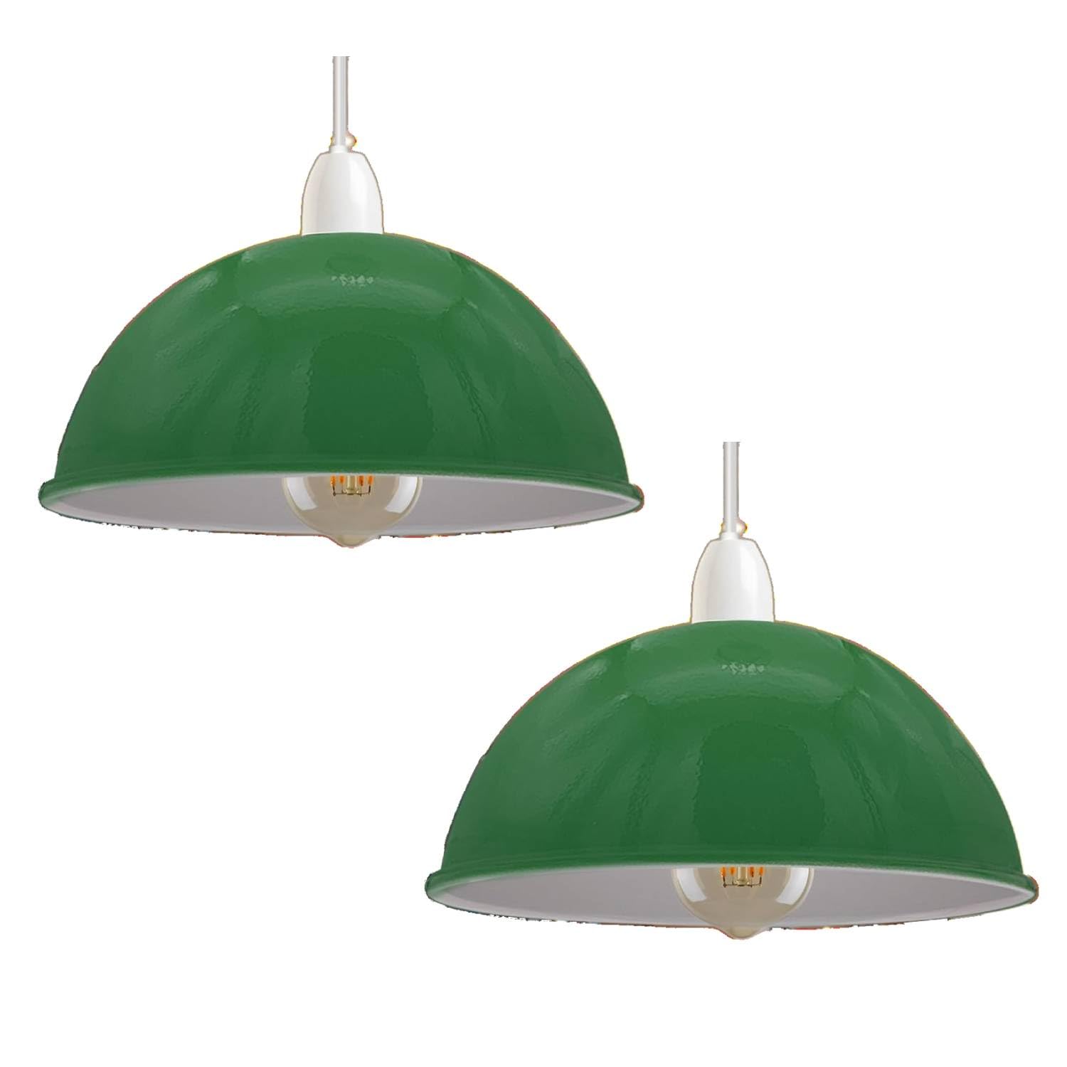 Metal Ceiling Lamp Shade, Easy Fit Light Pendant -21cm Modern Ceiling Lighting Shade for Bedroom Hallway, Office, Café
