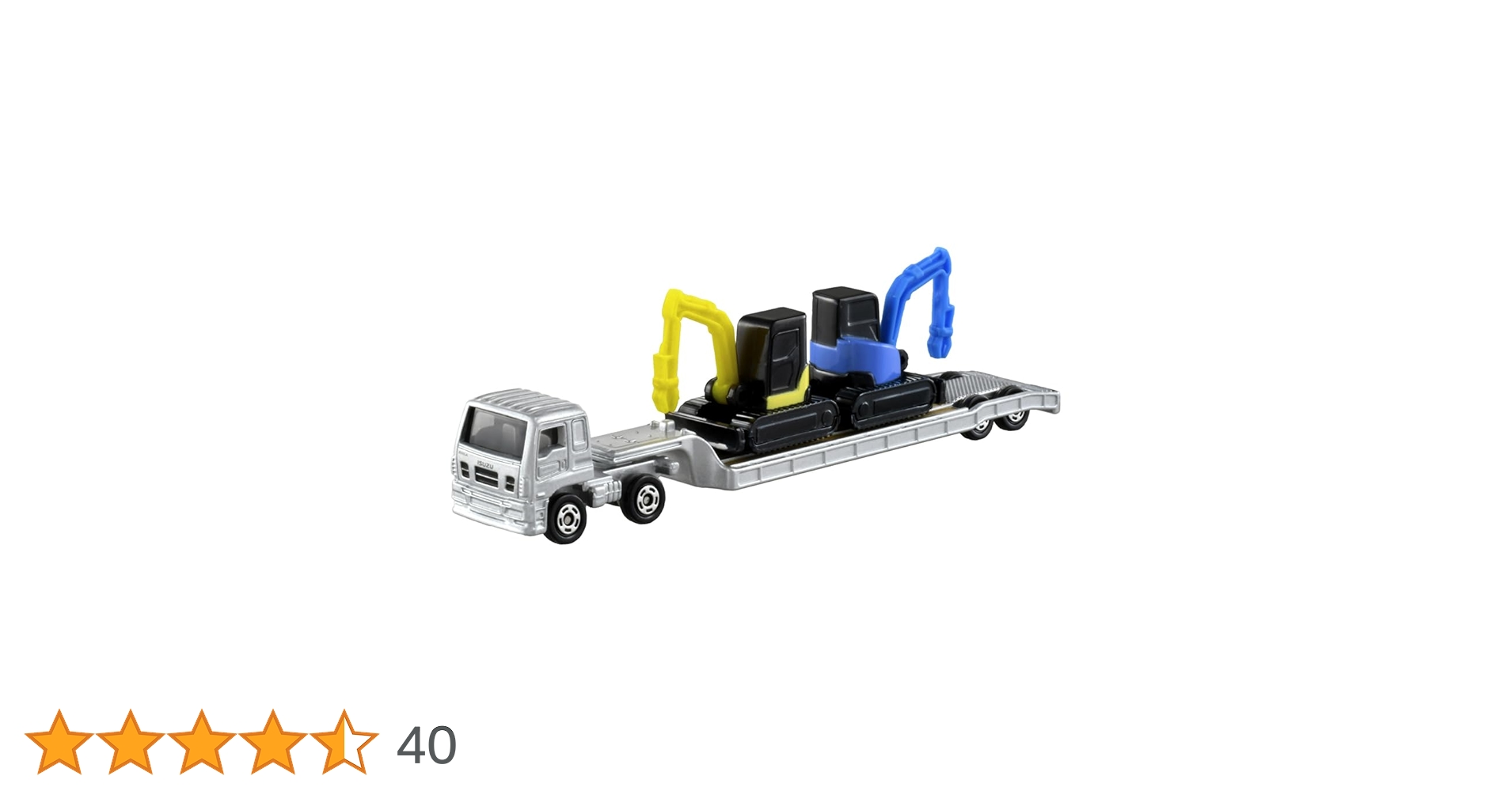 プチプチ梱包！　絶版　ロング　トミカ　重機搬送車　いすゞ　ギガ　トレーラー ☆絶版ロングタイプトミカ☆いすゞギガ 低床トレーラー No.137