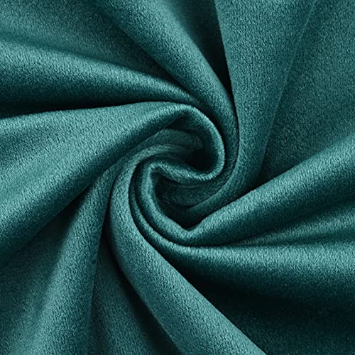 Yastouay 2 Pack Throw Pillow Covers, Teal Decorative Lumbar Pillow Covers, Solid Sofa Pillows, Soft Velvet Pillow Case, Square Accent Cushion Covers For Sofa Couch Bed Chair, 12 X 20 Inches #TOP3