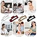 4Pcs Cloud Claw Clips, Soft & Flexible Cozy Claw Clip, Flexible Claw Clip, Ponytail Hairpins for Thick or Fine Hair, Beauty Accessory for Women & Girls