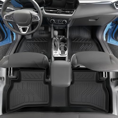 Image of Floor Mats for Chevy Trailblazer AWD 2021-2026, All Weather Floor Mats Trunk Cargo Liner with Backrest Protectors and Door Sill Guards Accessories, Full Coverage Set