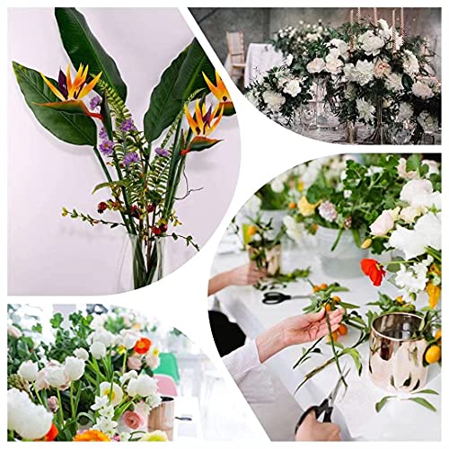 Glsateman Artificial Bird Of Paradise Flowers Rubber Strelitzia 32'In Long Stem Flower 3 Pcs,Suitable For Diy Home Decor Party Theme Display (Orange) #TOP6