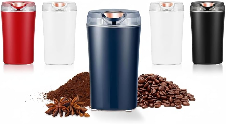 Orret Home Elektrikli Kahve ve Baharat Değirmeni – 28000 RPM Güçlü Motor, Paslanmaz Çelik Yapı, Geniş Hazne, Yedek Bıçak Hediyeli, Mama ve Lapa Yapımı İçin Çok Amaçlı Otomatik Öğütücü