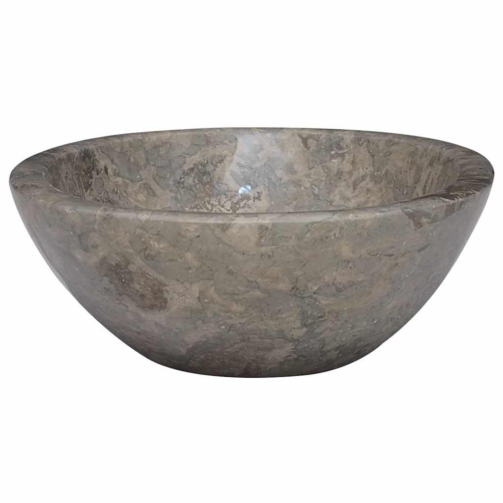 Lavabo grigio marmo, 53 x 40 x 15 cm, lavello da appoggio con foro di scarico, salvaspazio e facile da pulire, per bagno, bagno degli ospiti, ristrutturazione e attrezzature sanitarie