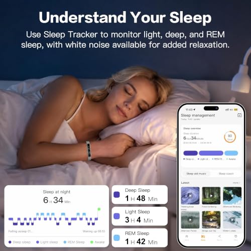 Image of Smart Bracelet for Women, Health Activity Fitness Trackers, 24 /7 Heart Rate