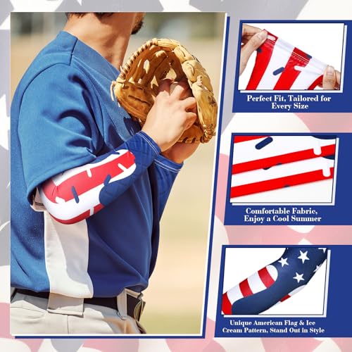 Image of Shyyween 6 Pair Arm Sleeve for Youth Kid Boy | Compression Baseball Drip Arm Sleeve, Cooling Arm Sleeve for Softball Football Basketball, UV Protection, Youth Sports Gift