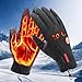 Winter Gloves Unisex, Thermal Touch Screen Windproof Gloves, All-Day Warmth, Waterproof Touchable Screen Gloves for Skiing Cycling with Antislip (C, M)