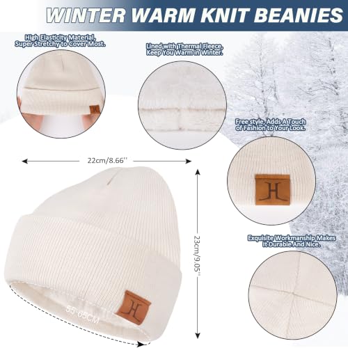 Image of FZ FANTASTIC ZONE Winter Beanie Hats Scarf Touchscreen Gloves for Men Women