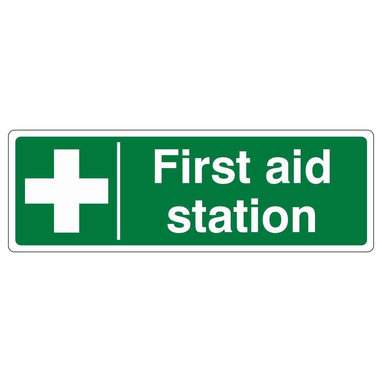 Lasting Impressions (Signs) Limited 450Mmx150mm First Aid Station Sign Rigid Plastic