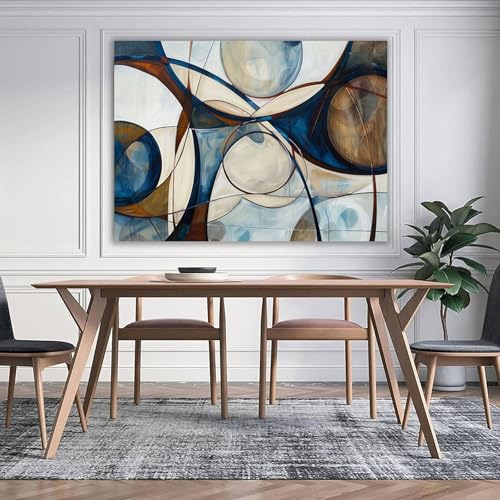Impression sur toile décoration murale moderne abstraite avec cadre 60x80