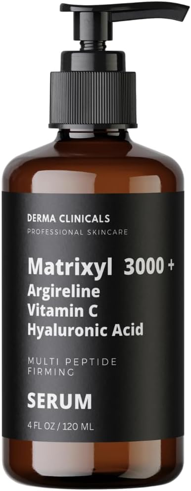 Matrixyl 3000 + Argireline, Vitamin C, Hyaluronic Acid Serum, Anti-Aging Face Anti-Wrinkle Serum For Face, Multi Peptide Firming - 4Oz