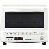 Panasonic FlashXpress Compact Toaster Oven with Double Infrared Heating, Crumb Tray and 1300 Watts of Cooking Power – 4 Slice Countertop Toaster Oven - NB-G110P-W (White) (Renewed)