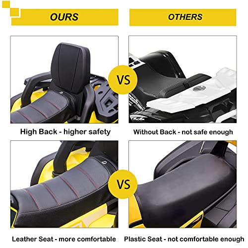 Color Tree Kids Atv Ride On Atv 12V Battery Powered Electric Vehicle 4 Wheeler Quad High/Low Speeds With Led Light, Music, Horn, Usb/Tf/Mp3 For Boys & Girls Gift #TOP1