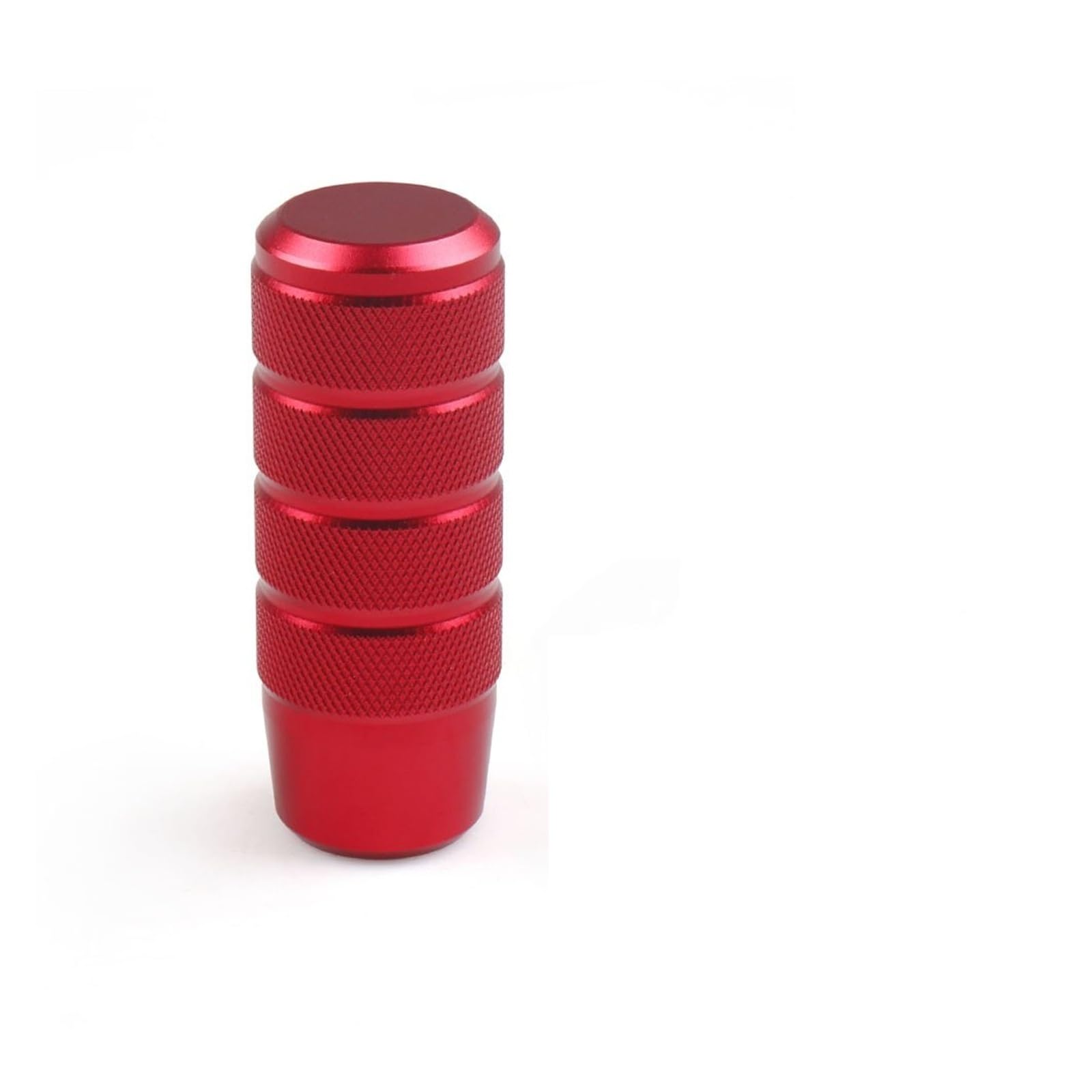 Linqianbhd Red Gear Lever Shift Knob 95Mm Universal Non-Slip Gear Shift Knob Manual Transmission Aluminum Knurled Shifter Lever(Red)