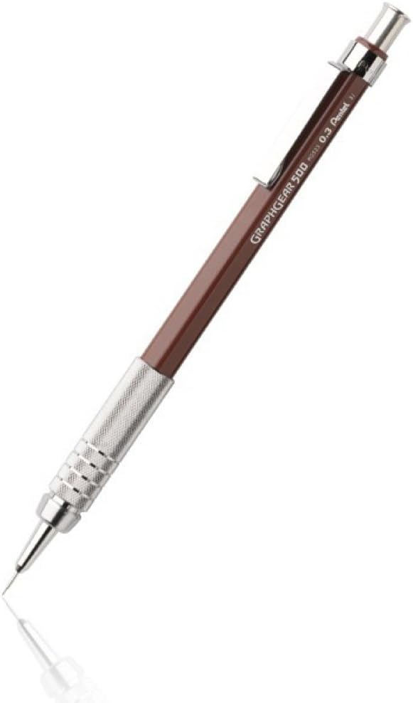 Graph Gear 500 Automatic Drafting Pencil, 0.3mm, Brown Barrel, 1 Pack (PG523BP)