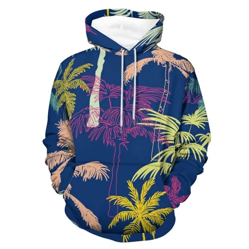 Sweats à capuche manche longue UMENG sweat unisexe pull pour homme femme imprimé noir S