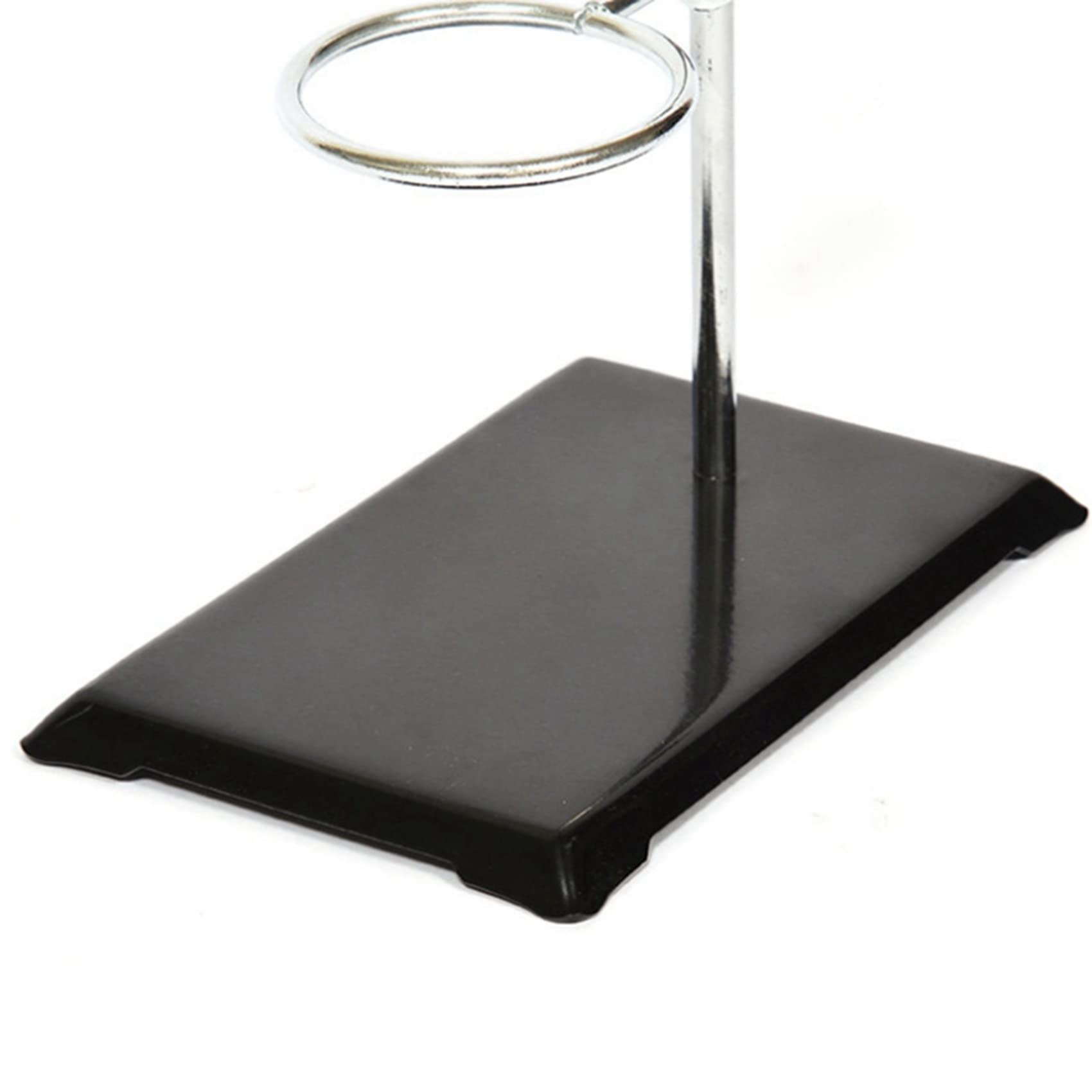 Soportes de laboratorio de metal, abrazadera de bureta forrada de corcho con 4 anillos de retorta (2 pulgadas, 3 pulgadas)