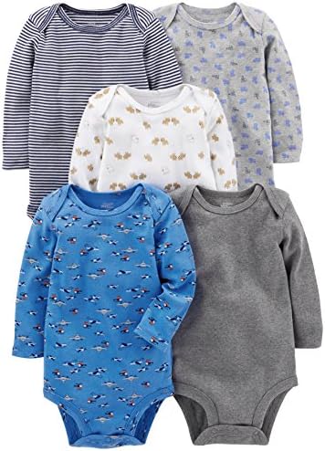 Simple Joys by Carter's Unisex Babies' Long-Sleeve Bodysuit