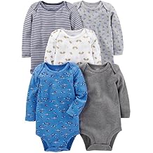 Simple Joys by Carters Baby-Boys Long-Sleeve Bodysuit Pack of 5Bodysuit