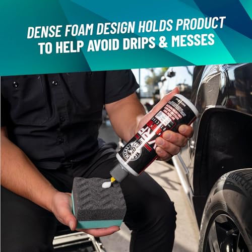 Chemical Guys Wonder Wave Durafoam Tire Shine Applicator Pads - Foam Pads for Applying Tire Dressings, Protectants, Wax, Polish and Car Detailer Products for Trucks and SUVs - 2 Pack