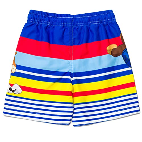 Paw Patrol Rubble Marshall Chase Toddler Boys Swim Trunks Multicolor 5T #TOP1
