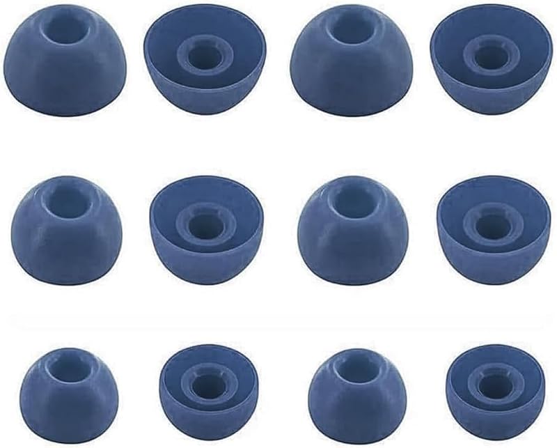 Replacement Earbud Ear Buds Tips Eartips Compatible with Soundcore by Anker P20i Earbuds, 6 Pairs S/M/L 3 Sizes Soft Silicone Earbuds Tips Ear Tip for P20i /P2 Mini/ P3i/ P30i/P40i –Navy 713