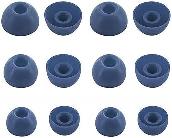 Replacement Earbud Ear Buds Tips Eartips Compatible with Soundcore by Anker P20i Earbuds, 6 Pairs S/M/L 3 Sizes Soft Silicone Earbuds Tips Ear Tip for P20i /P2 Mini/ P3i/ P30i/P40i Navy 713