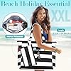 ENONEO Grand Sac de Plage Femme XXL Extra Large Famille Sac de Plage Anti Sable Imperméable Sac de Piscine Ete Sac à Main Bandoulière ﻿Femme Pliable Sac de Voyage avec Fermeture Éclair, 55L #1
