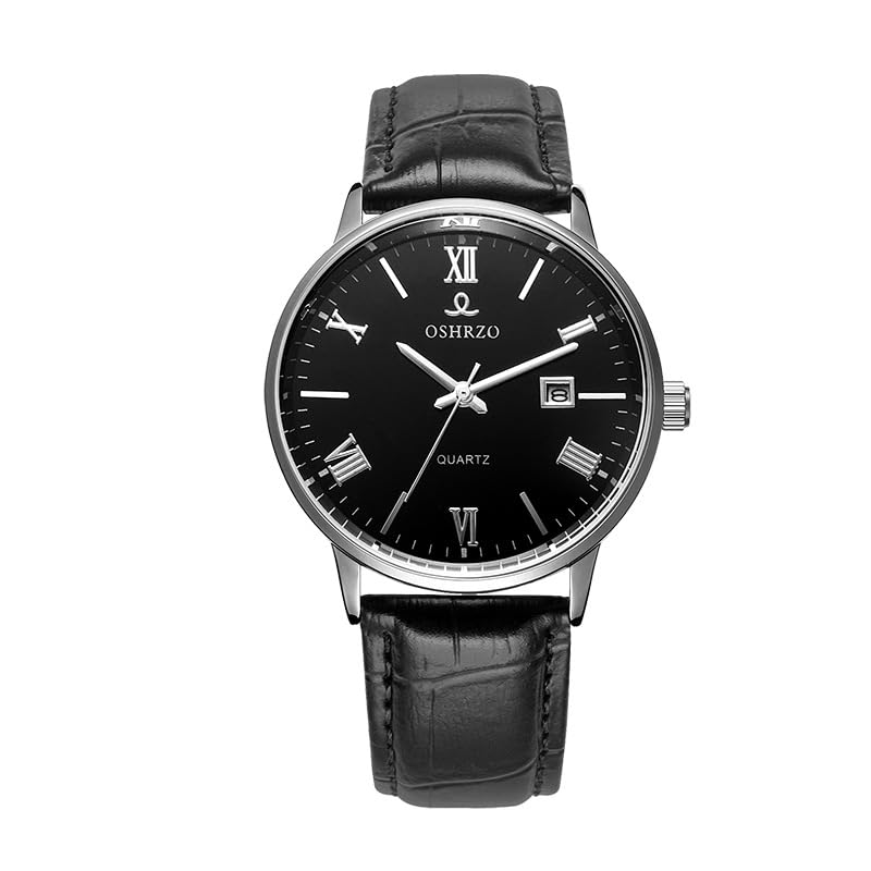 Image of Men's Mechanical Automatic Watch - Leather Strap, Waterproof, Classic Casual Wristwatch