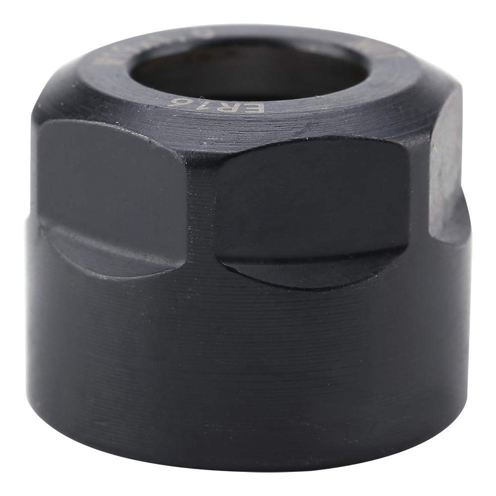 Hilitand ER16 A/M/A & M Dynamic, Mounting Parts Nuts Balancing Nut Metal CNC Milling Chuck Holder Lathe for Attaching Replacement Part (ER16-A&M- M19 x 1.0 Black)