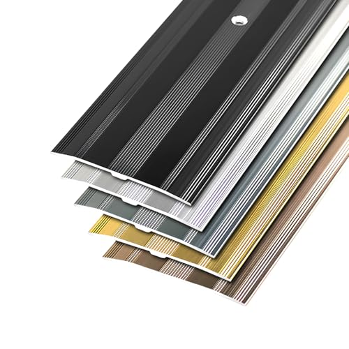Tira De Transición para Umbral De Puerta De Aluminio De 90 Cm, Perfil De Transición para Suelo Laminado, para Umbrales De Alfombra con Una Altura Inferior A 2 Cm(Gold)